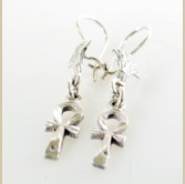 Silver Ankh Earring